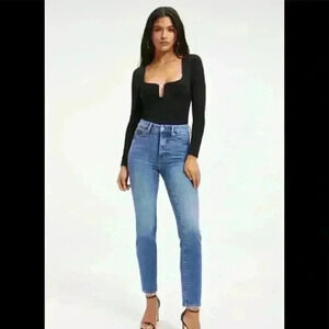 GOOD American Good Classic High Rise Skinny Jeans Indigo206 Size 2/26